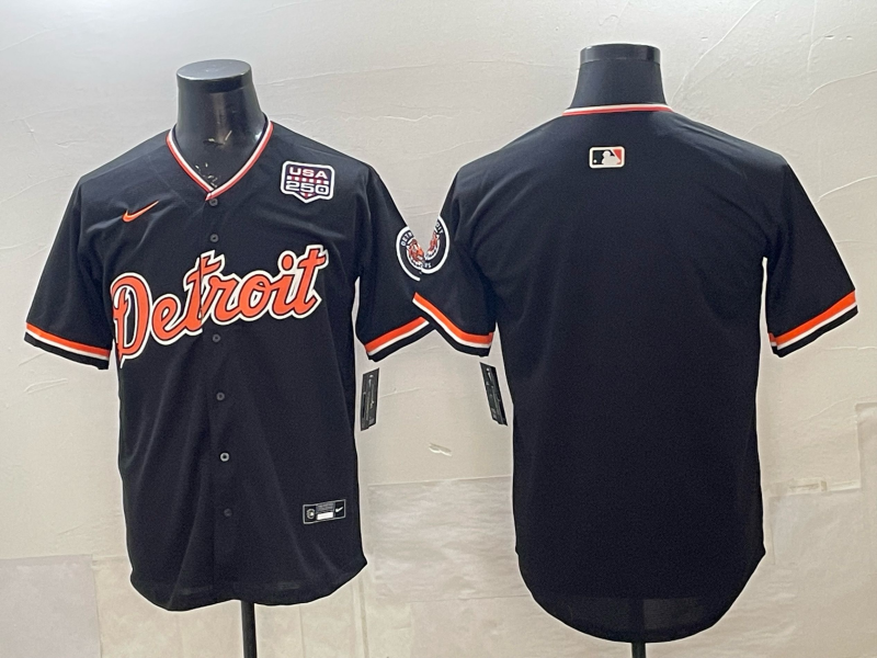 Men Detroit Tigers blank black Game Nike MLB Jersey14005->->MLB Jersey